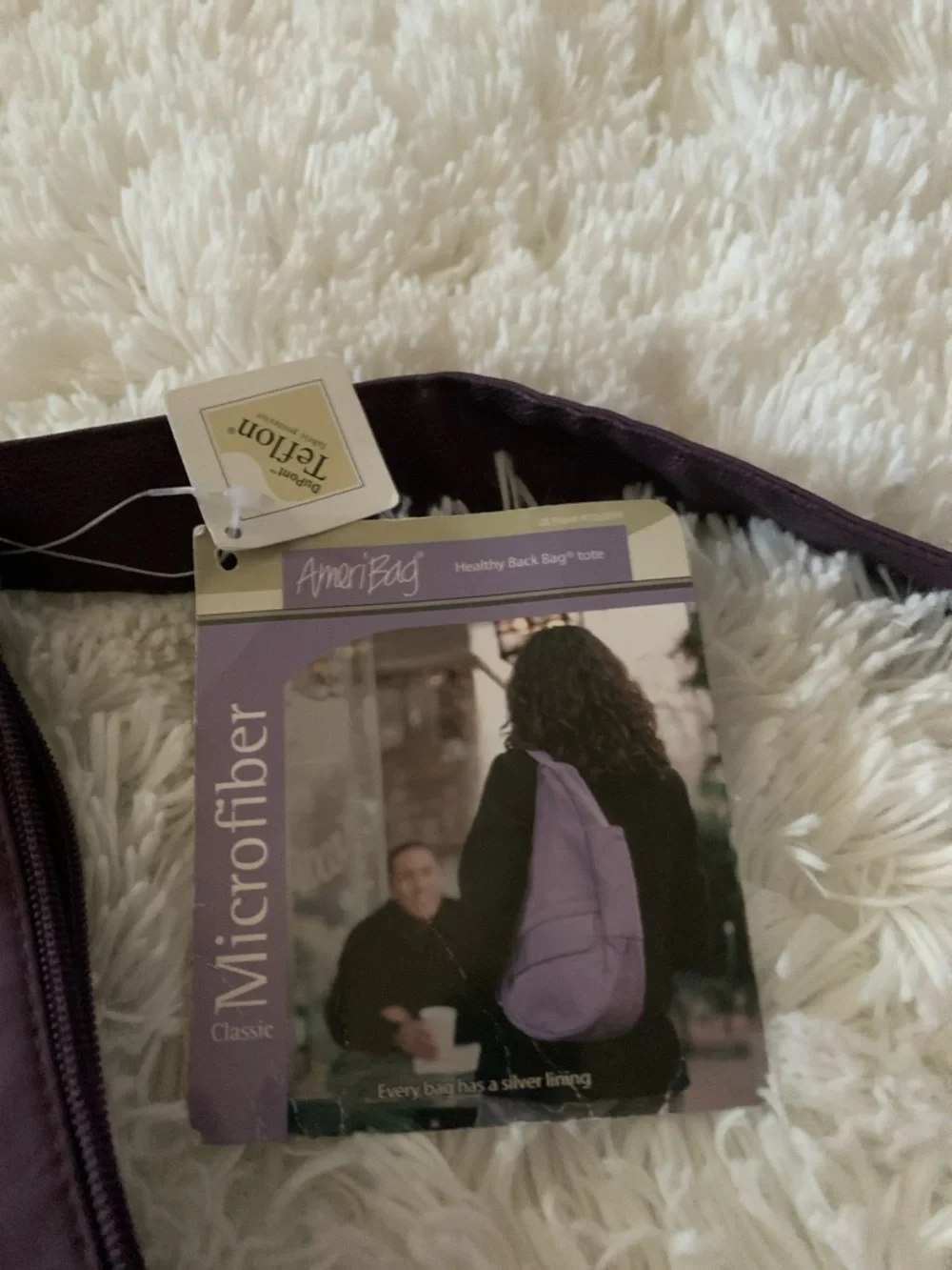 Everyday Purple Sling Backpack - Lightweight Hands-Free Carry